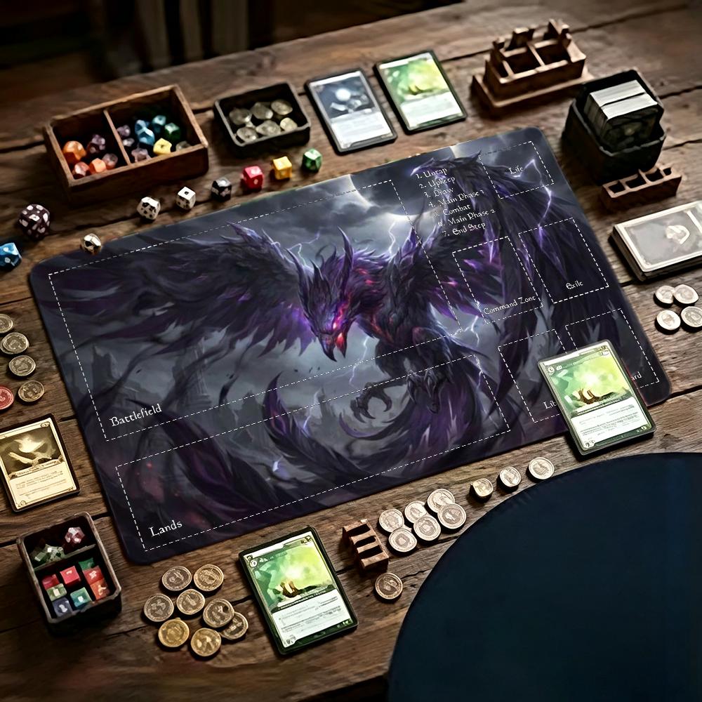 Door Mat Blank - Tapete de Jogo Dark Purple Phoenix