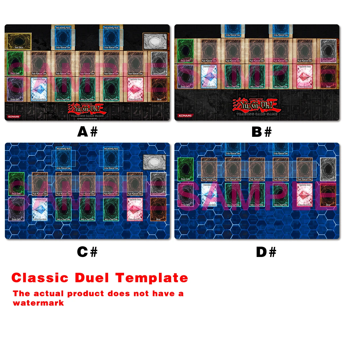 Door Mat Blank - YuGiOh Tapete clássico para jogos de