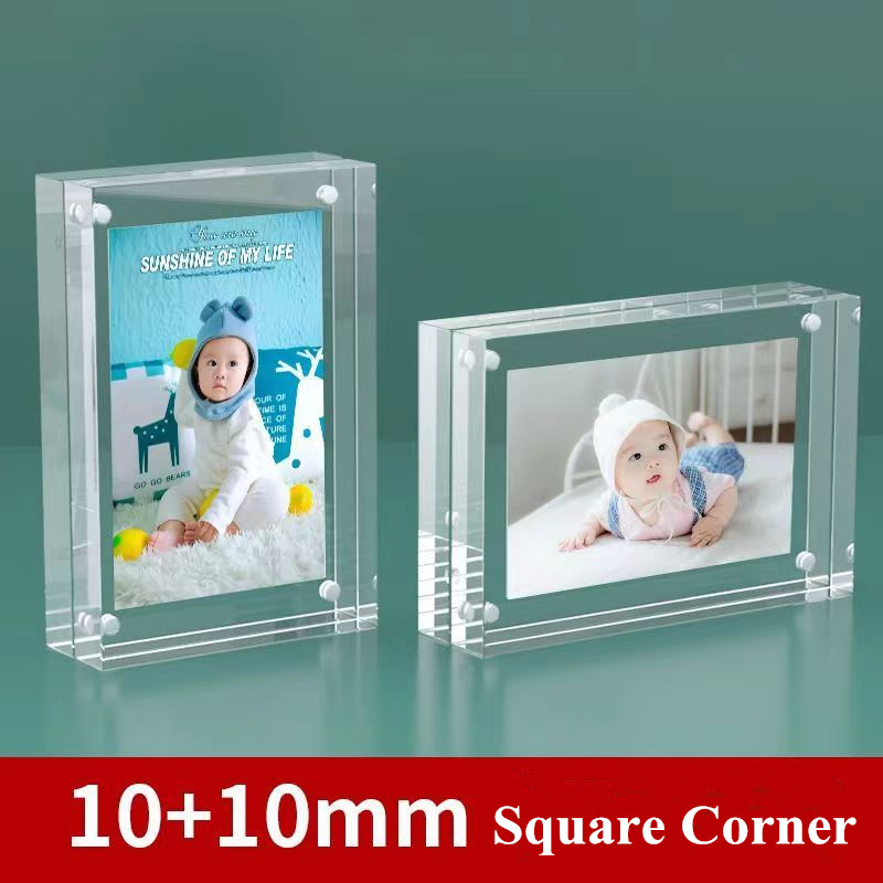 Double Sided Magnetic Photo Pi - Photo Acrylic Block avaliação e preço