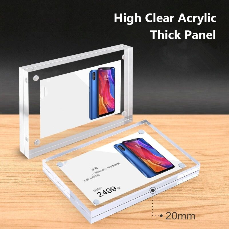 90x55mm magnético acrílico pre - Photo Acrylic Block avaliação e preço