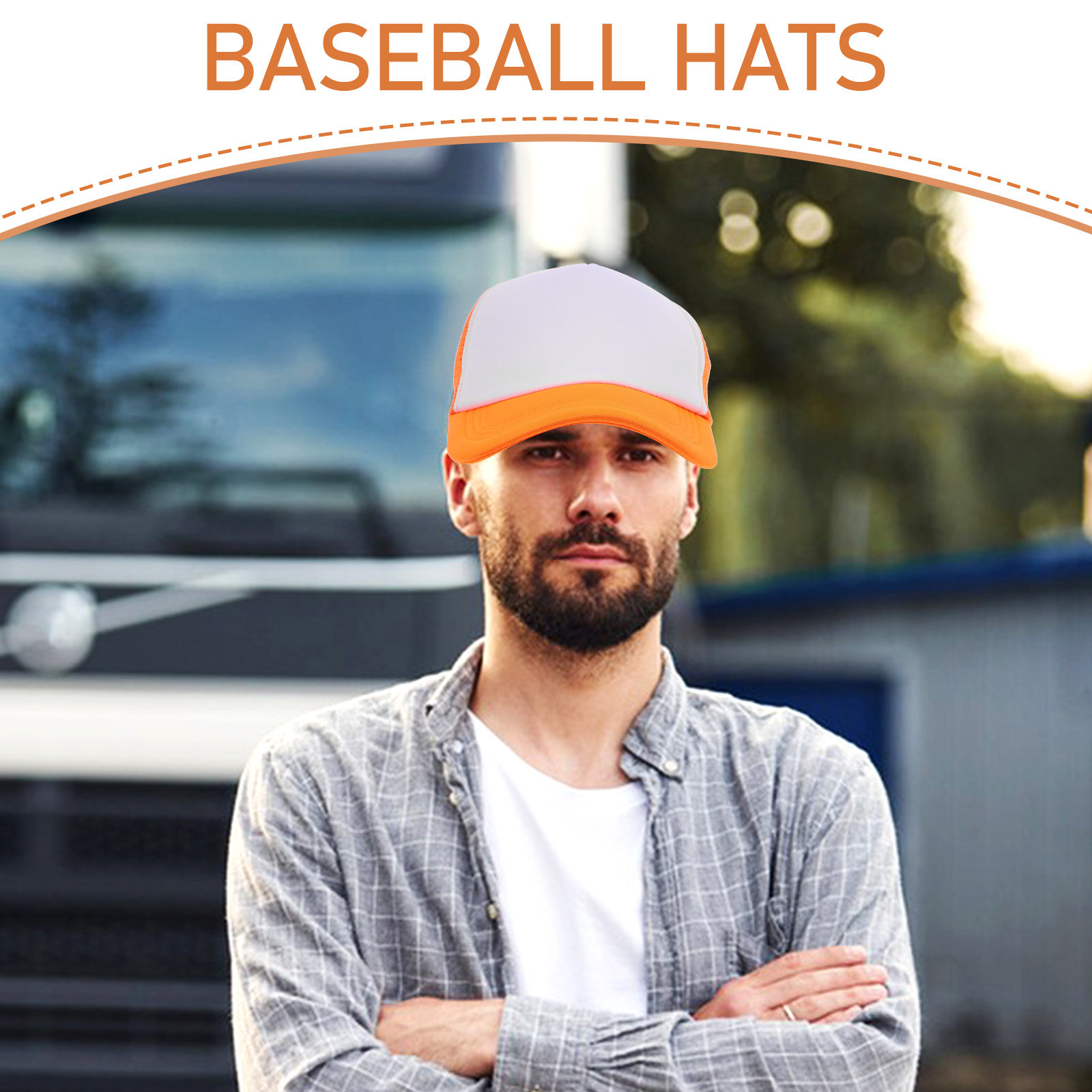 10 Bonés de Beisebol em Malha  - Hat Sublimation Blank avaliação e preço