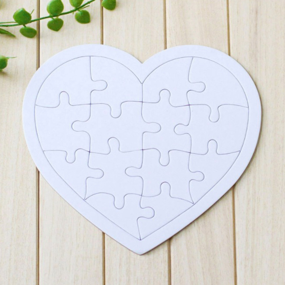 4 Peças de Quebra-Cabeças em B - Puzzle Blank White avaliação e preço