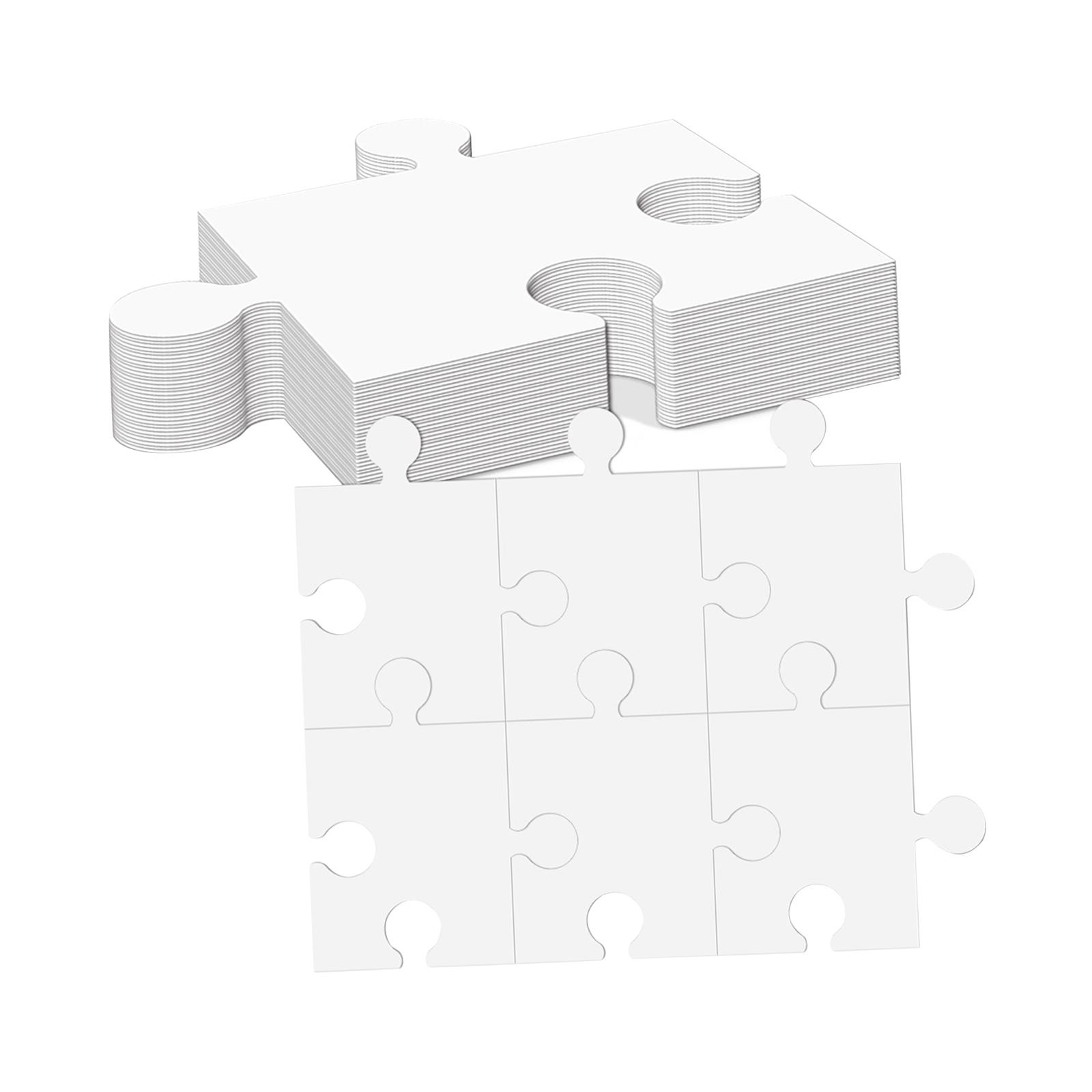 Quebra-Cabeças em Papelão Bran - Puzzle Blank White avaliação e preço